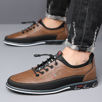 MONVIEL™ | Leather Lace-Up Casual Shoe
