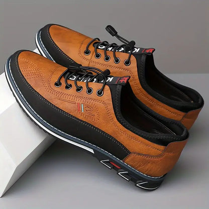 MONVIEL™ | Leather Lace-Up Casual Shoe