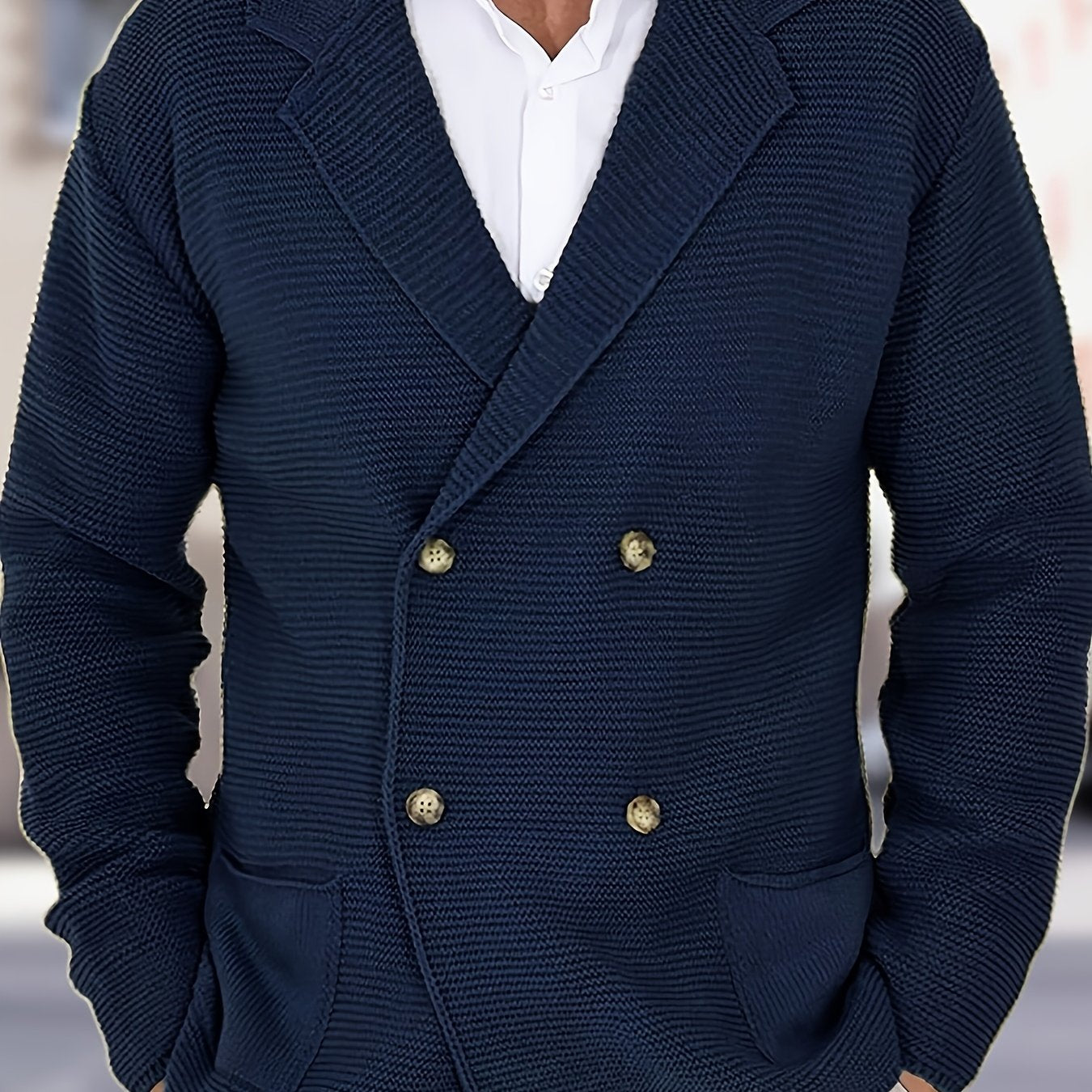 MANSSINO™ | Wool-Blend Jacket-Style Cardigan