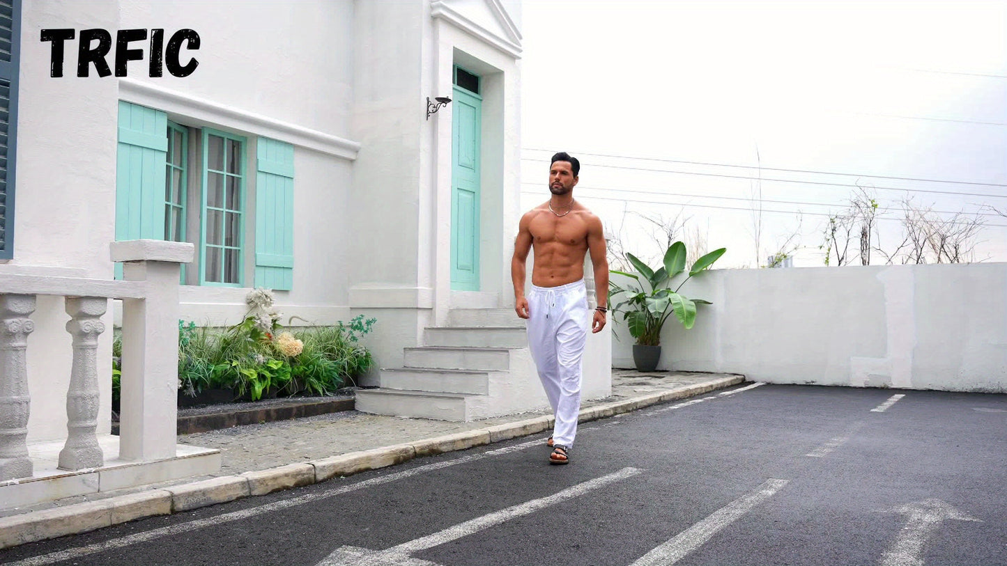 LAURENT MONACO | PANTALON EN LIN POUR HOMMES