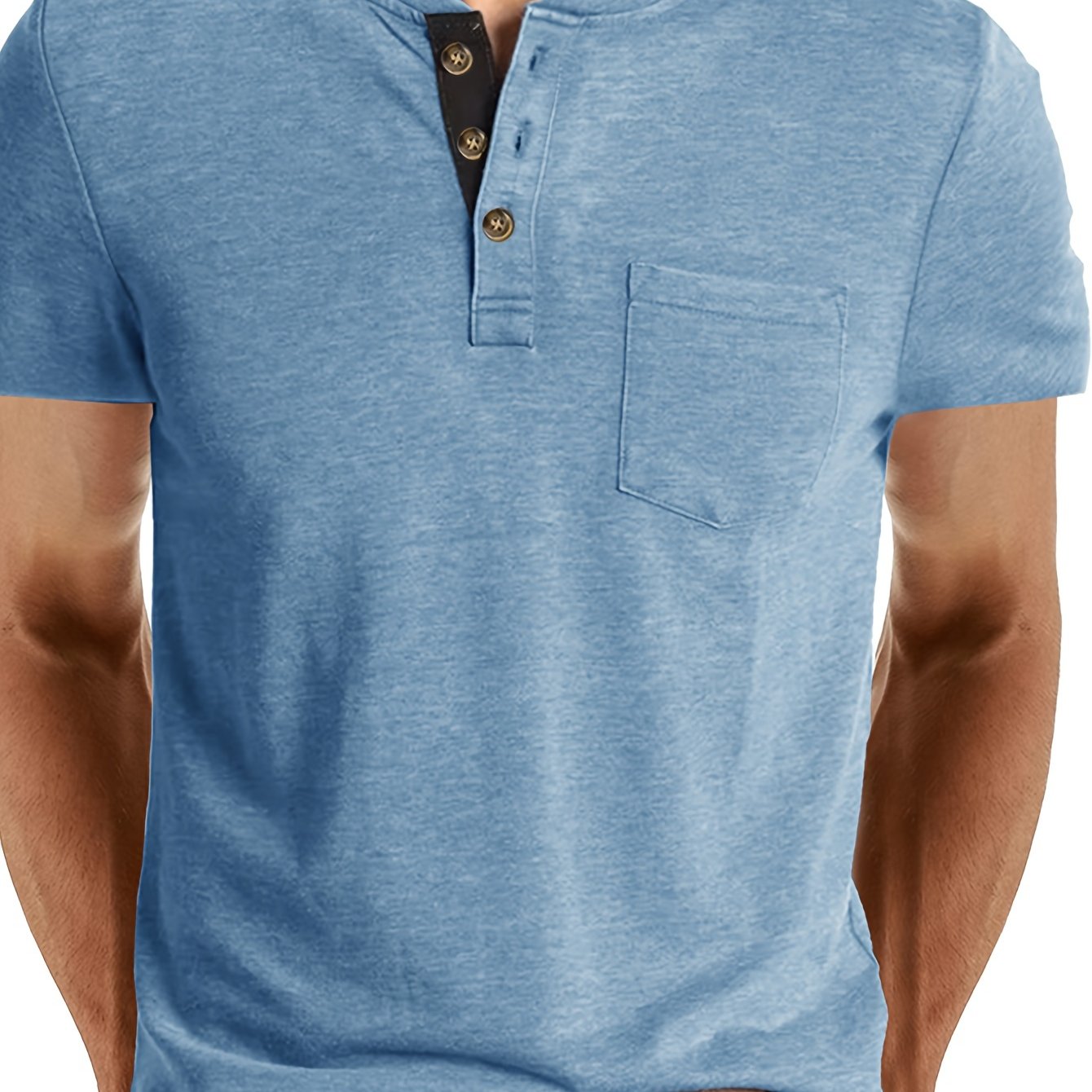 MONVIEL™ | Men's Cotton Henley T-Shirt