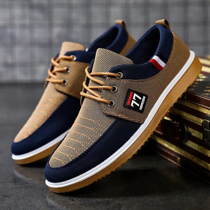 MANSSINO™ | Men's Canvas Lace-Up Deck Shoe