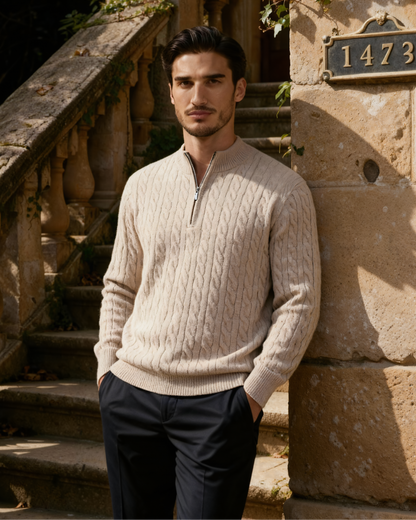 MONVIEL | HALF-ZIP CARDIGAN