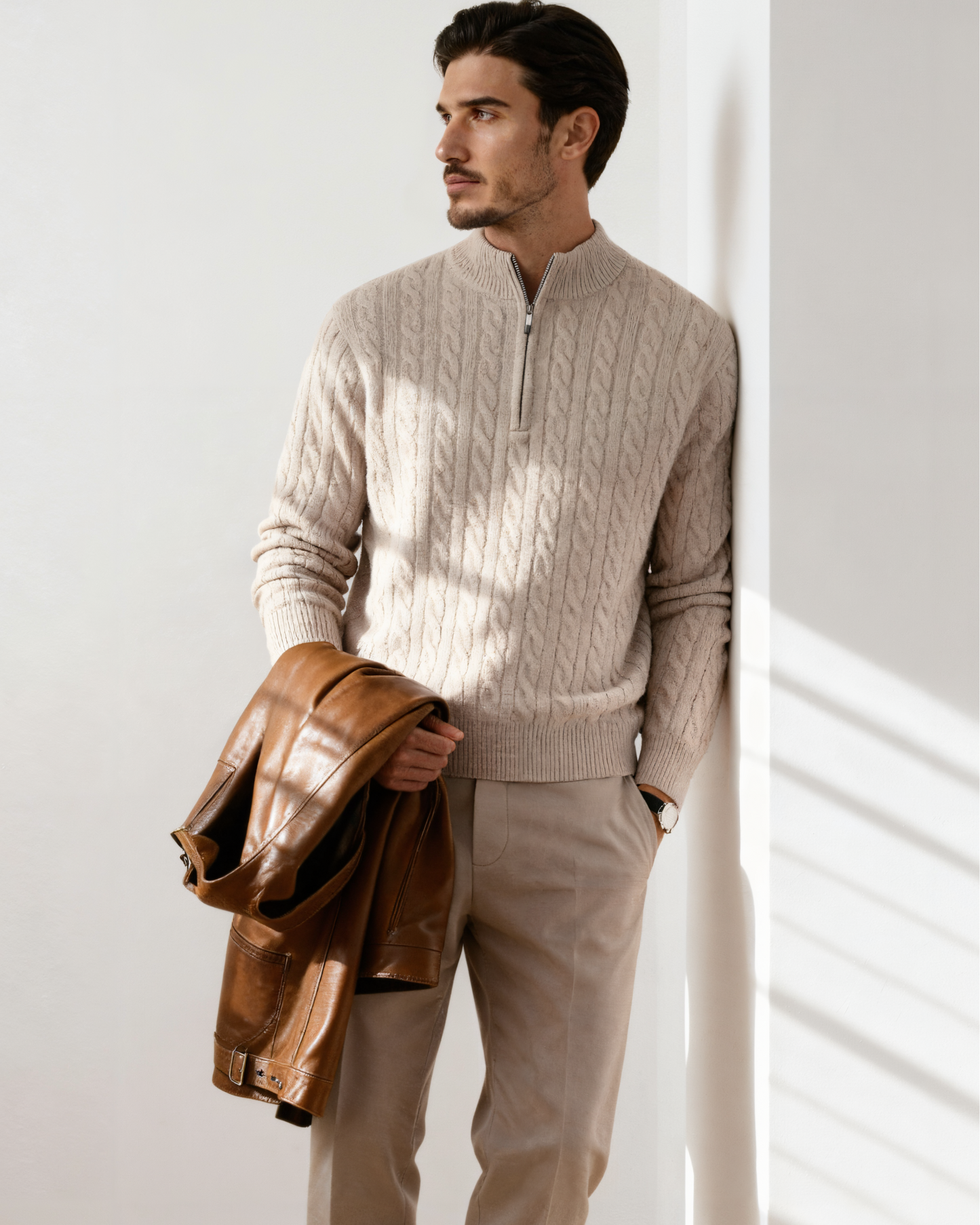 MONVIEL | HALF-ZIP CARDIGAN