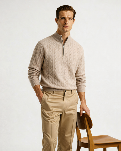 MONVIEL | HALF-ZIP CARDIGAN