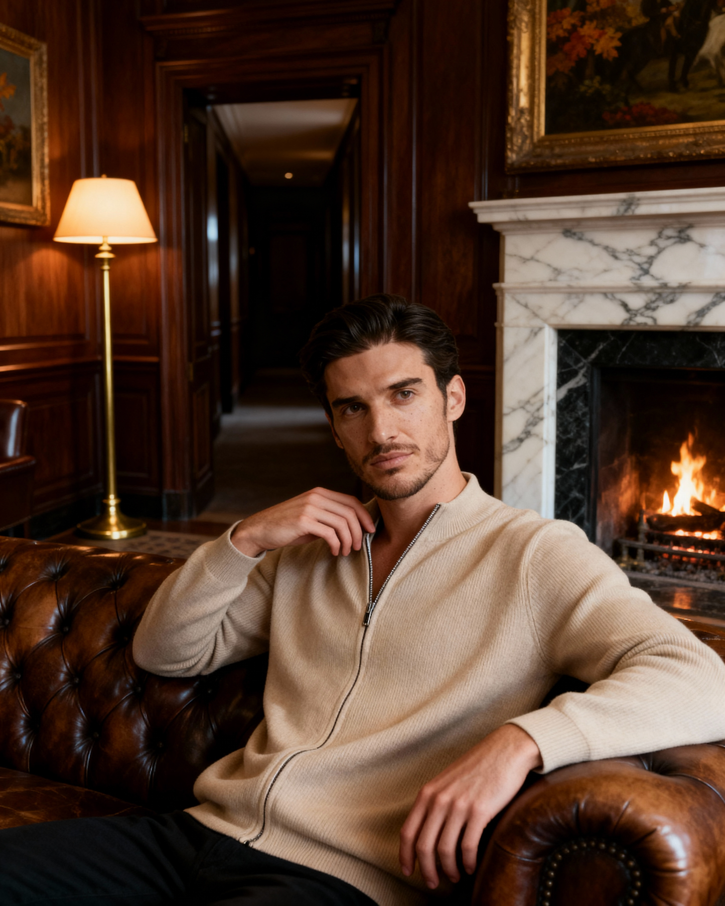 MONVIEL | CASHMERE ZIP-UP