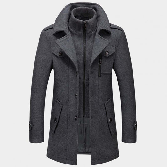 MONVIEL™ | Zip-Neck Buttoned Winter Coat