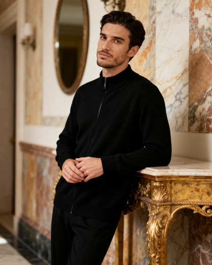 MONVIEL | CASHMERE ZIP-UP