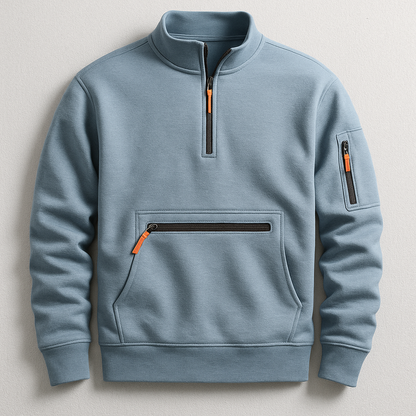 MANSSINO™ | Men's Knitted Fleece Pullover with Sleeve Pocket