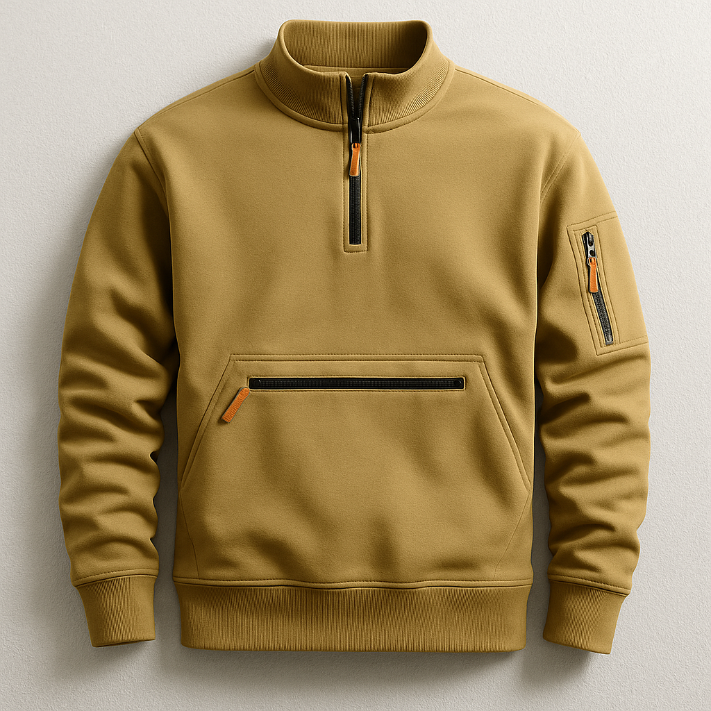 MANSSINO™ | Men's Knitted Fleece Pullover with Sleeve Pocket