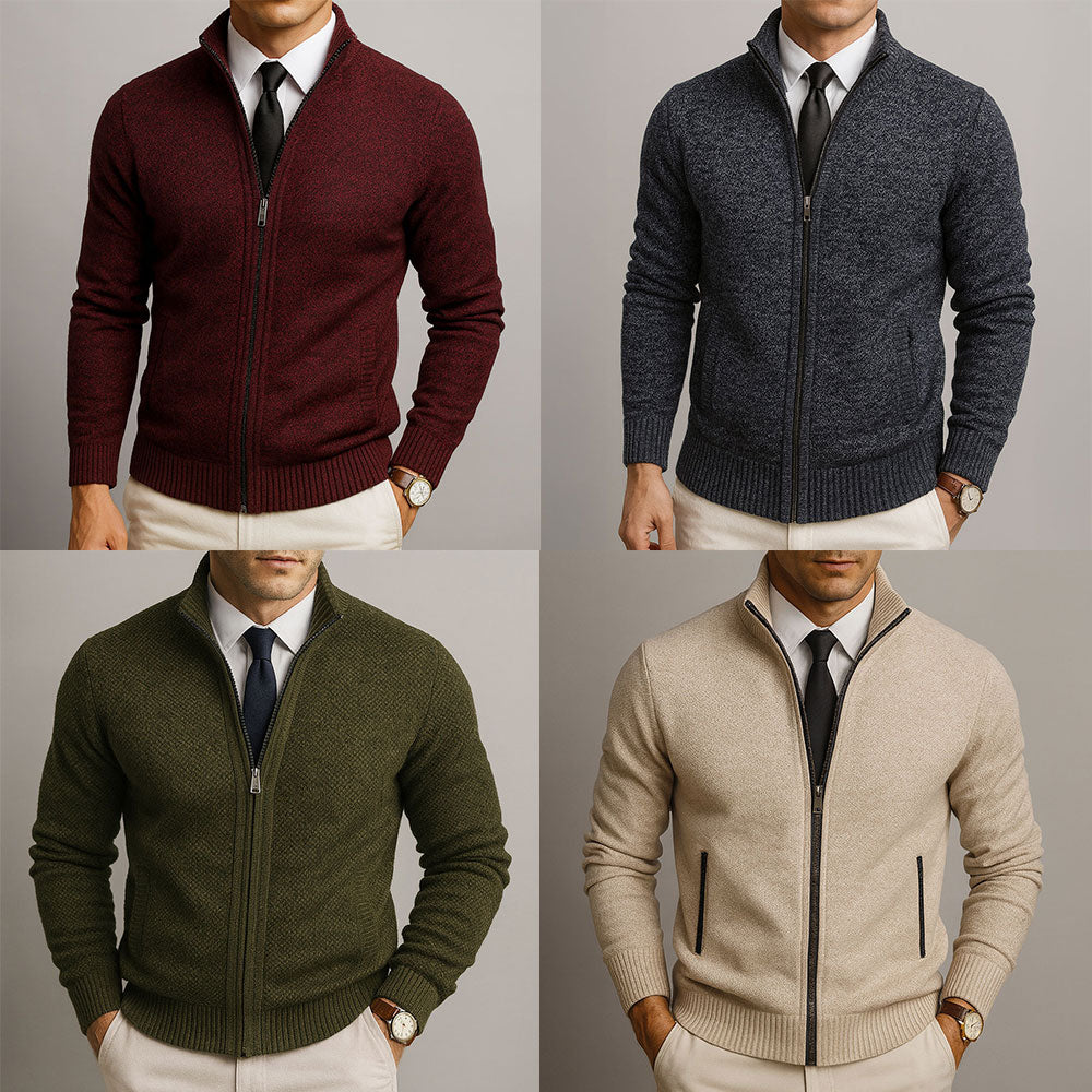 MONVIEL™ | Tailored Merino Blend Cardigan