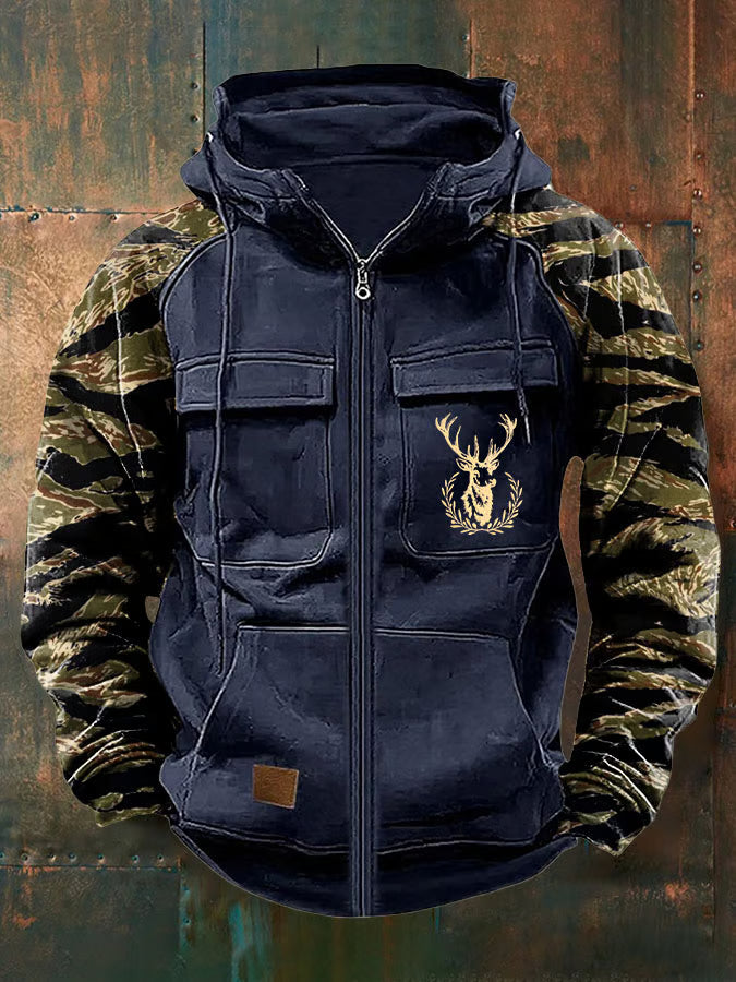MANSSINO™ | Multi-Pocket Camo Sleeve Hoodie