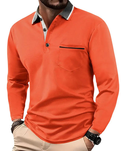 MONVIEL | Classic Long-Sleeve Polo