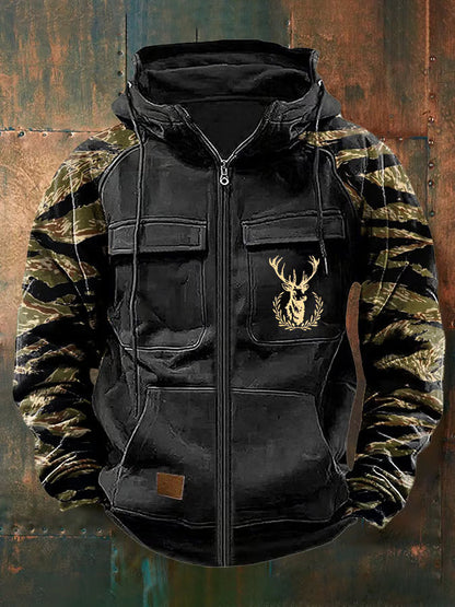 MANSSINO™ | Multi-Pocket Camo Sleeve Hoodie