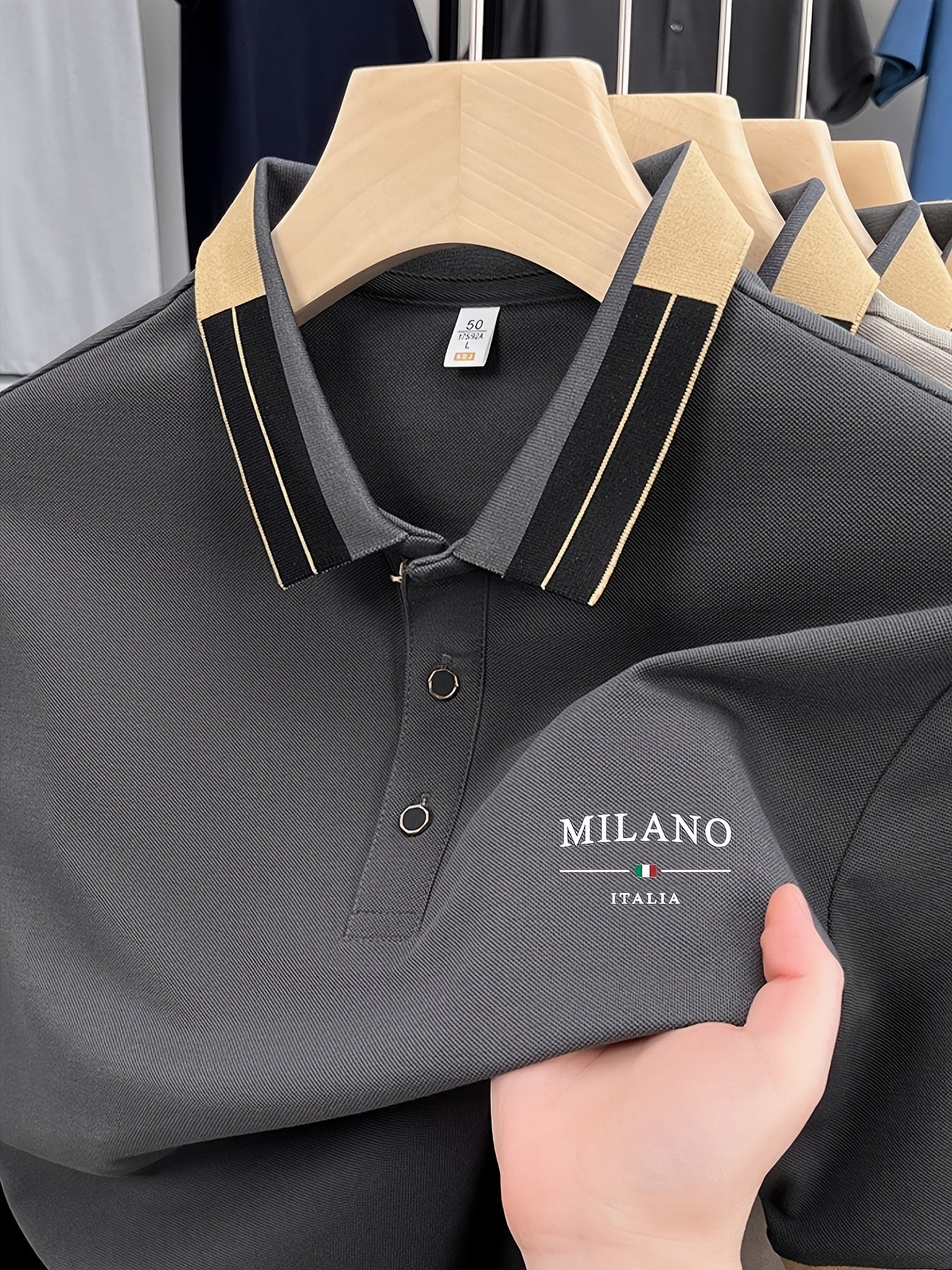 MONVIEL™ | Men's Milano Knit Polo Shirt