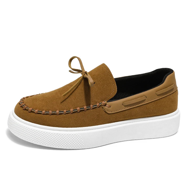 MANSSINO™ | Men's Suede Platform Boat Shoe
