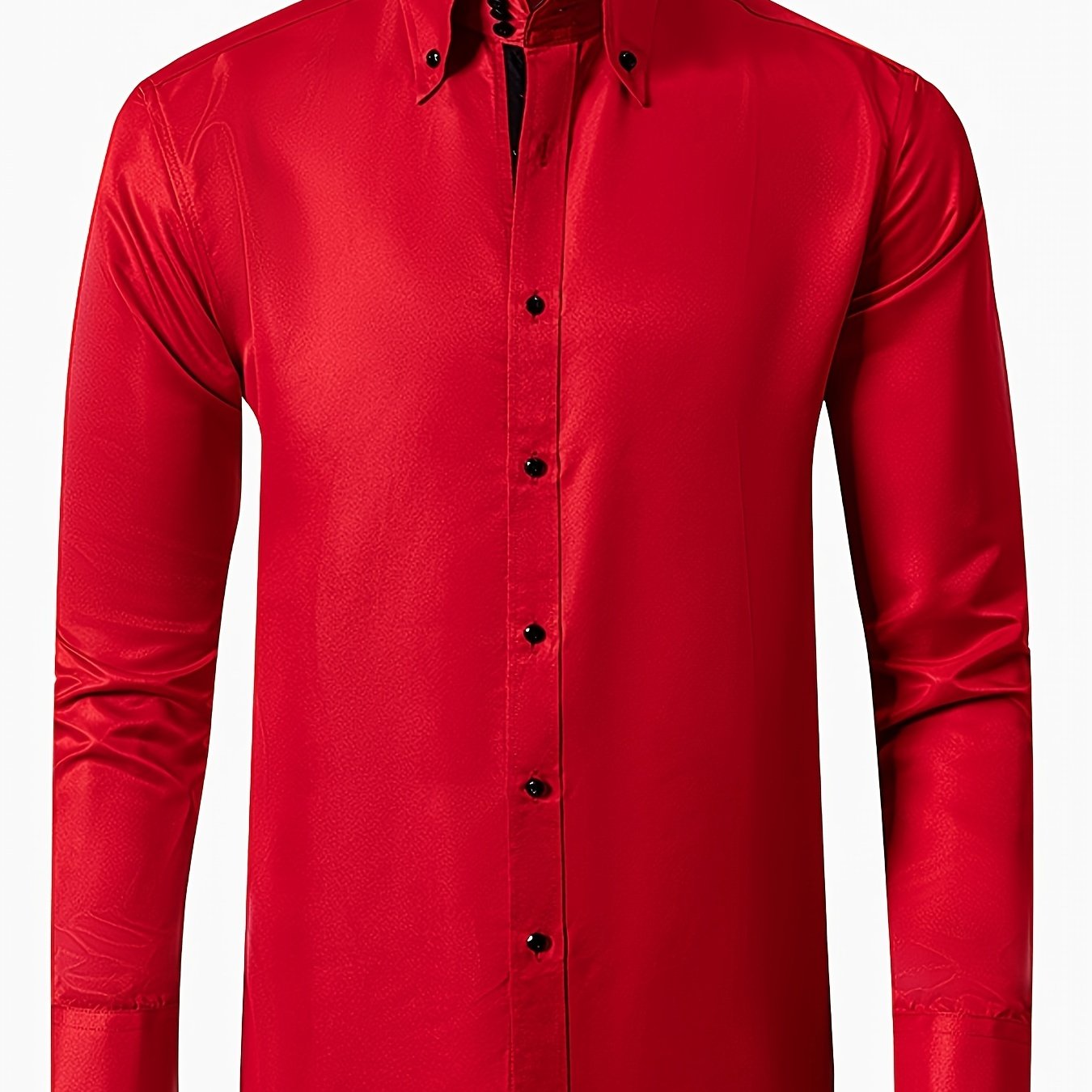 MONVIEL™ | Men's Satin-Finish Long-sleeve Shirt
