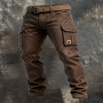 MONVIEL | Mens Lined Cargo Trousers