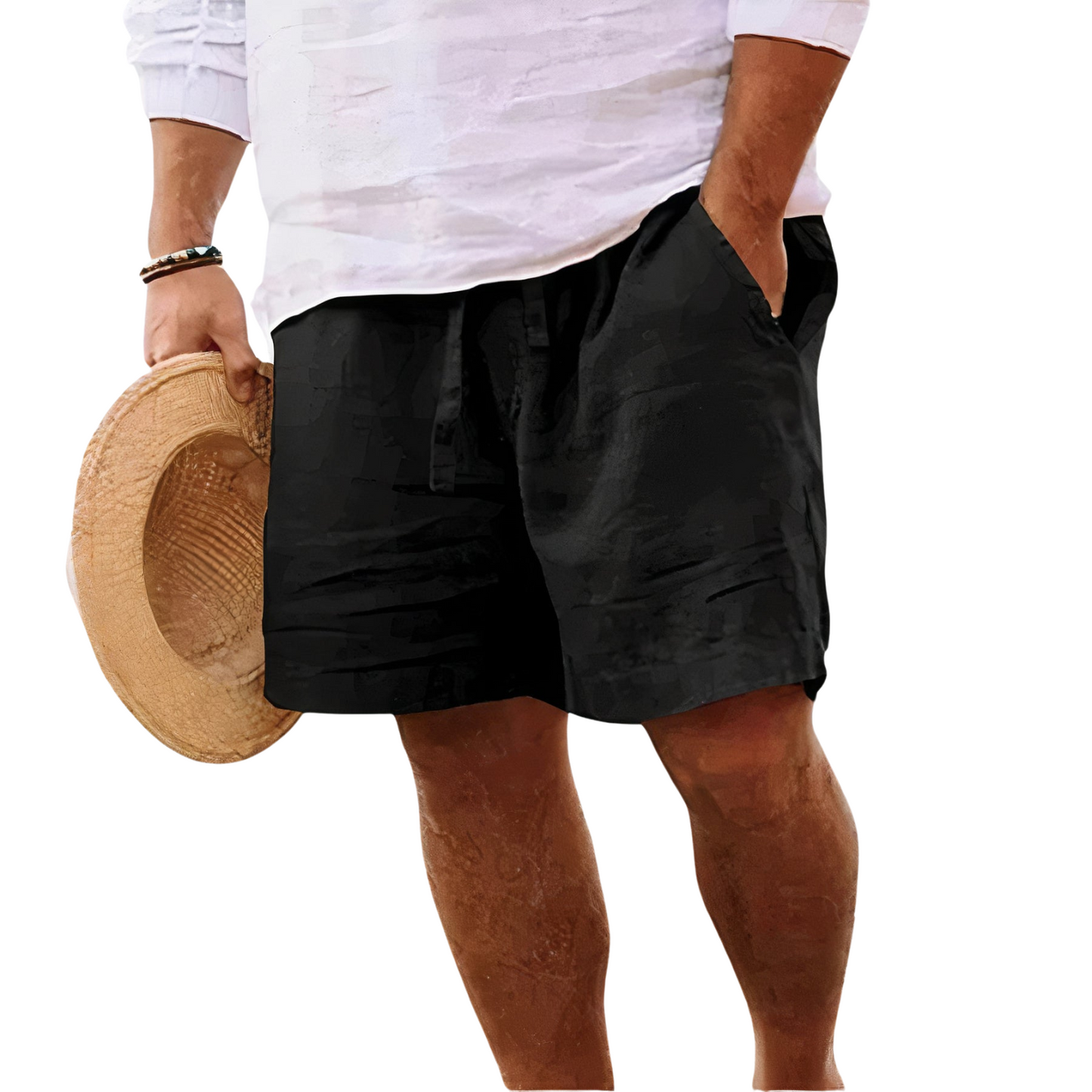 MANSSINO™ | Men's Linen-Blend Drawstring Shorts