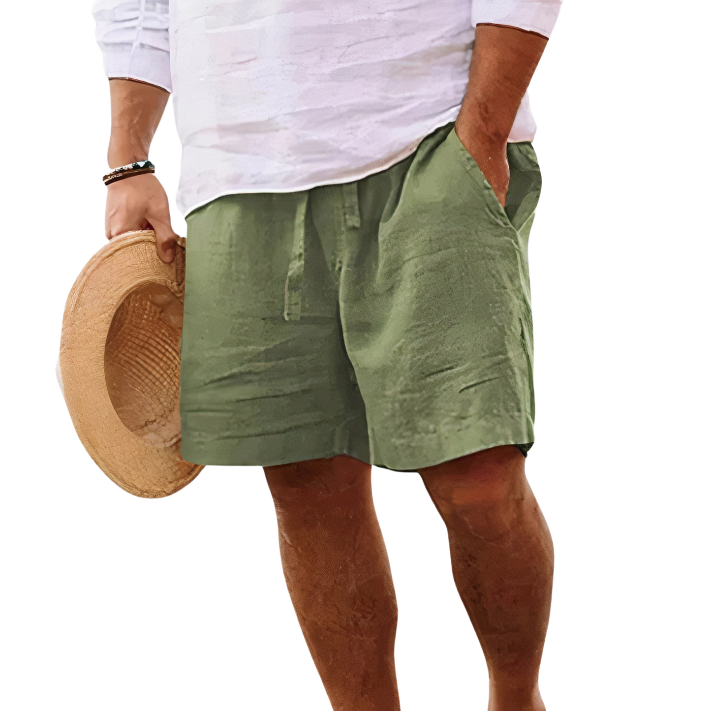 MANSSINO™ | Men's Linen-Blend Drawstring Shorts