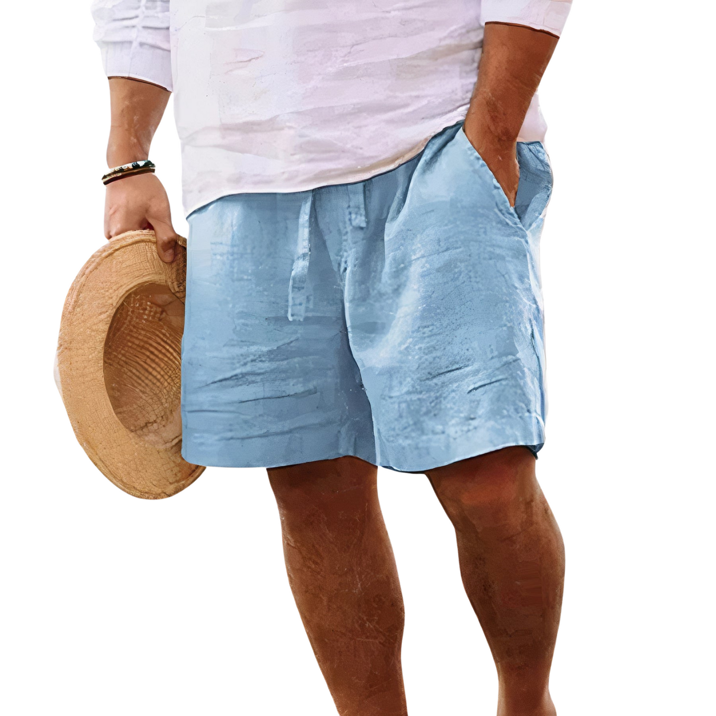 MANSSINO™ | Men's Linen-Blend Drawstring Shorts