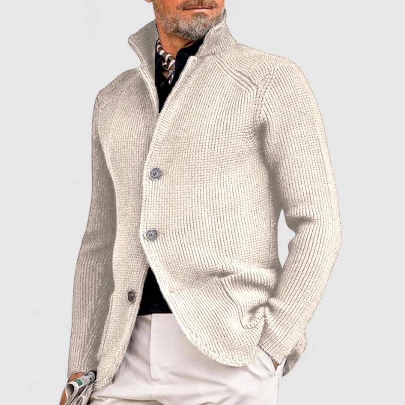MONVIEL™ | Military-Knit Button Cardigan