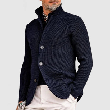 MONVIEL™ | Military-Knit Button Cardigan