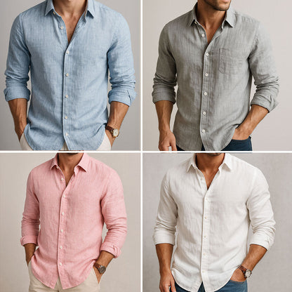 MONVIEL | SIMPLE LINEN SHIRT