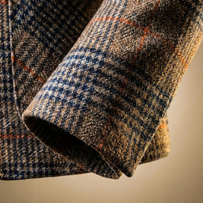 MANSSINO™ | Houndstooth Two-Button Blazer