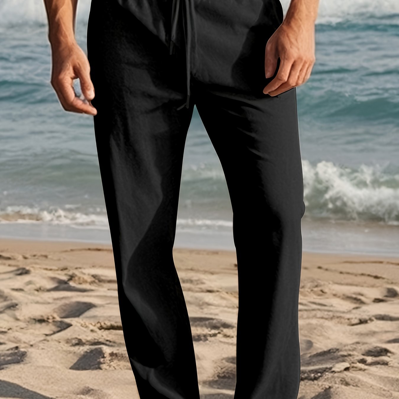 LAURENT MONACO | PANTALON EN LIN POUR HOMMES