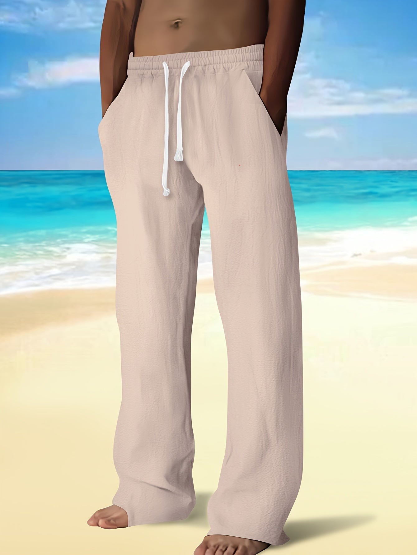 MONVIEL™ | Men's Cotton-Linen Drawstring Trousers