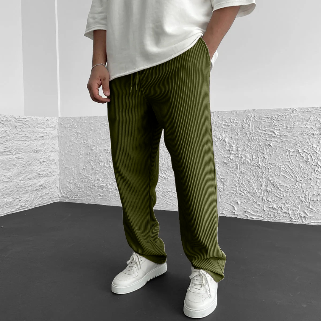 LAURENT MONACO | PANTALON EN MAILLE CÔTELÉE