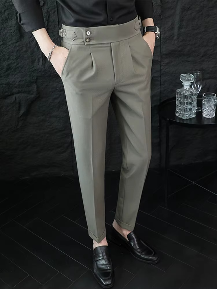 MONVIEL™ | Men's High-Waist Tailored Trousers