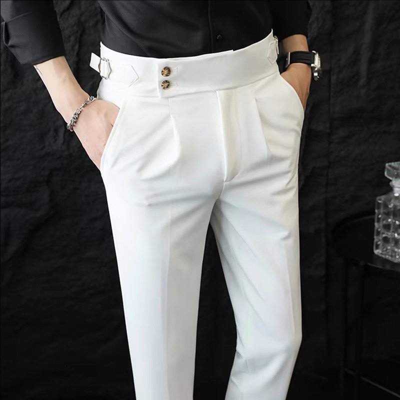 MANSSINO™ | Men's High-Waisted Tailored Trousers