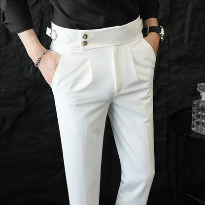 MANSSINO™ | Men's High-Waisted Tailored Trousers