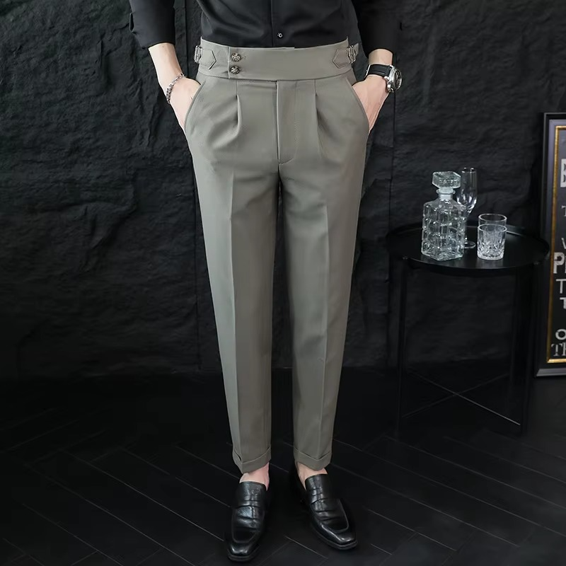 MANSSINO™ | Men's High-Waisted Tailored Trousers