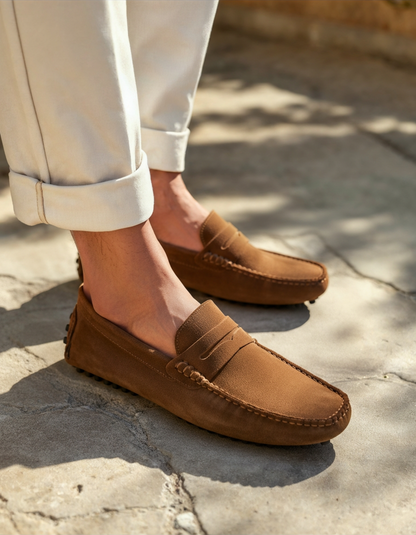 MONVIEL | Suede driver loafers
