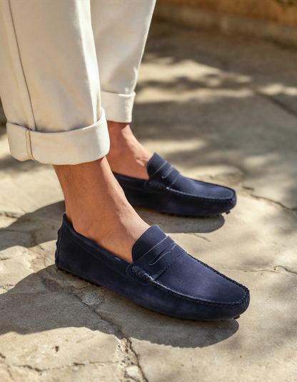 MONVIEL | Suede driver loafers
