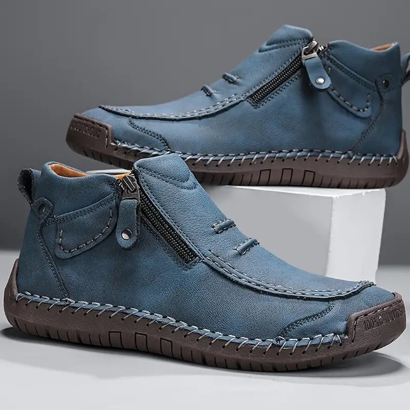 MANSSINO™ | Men's Hand-Stitched Zip Ankle Boot