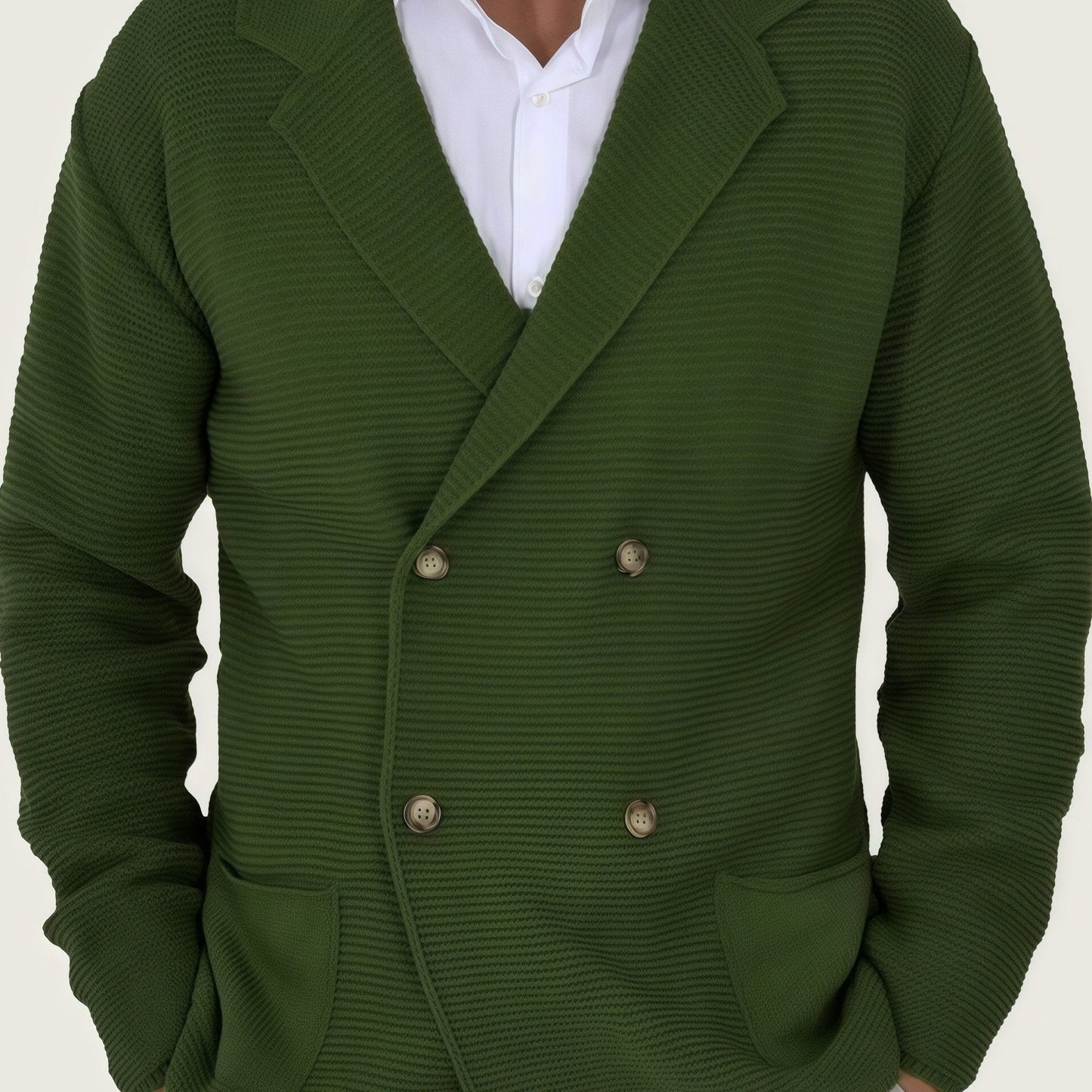 MANSSINO™ | Wool-Blend Jacket-Style Cardigan