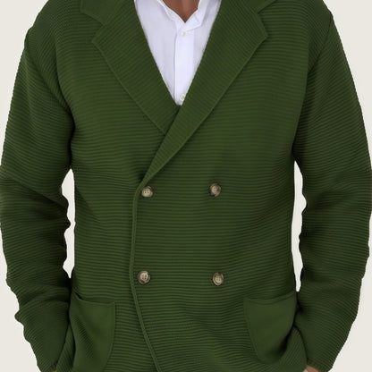 MANSSINO™ | Wool-Blend Jacket-Style Cardigan