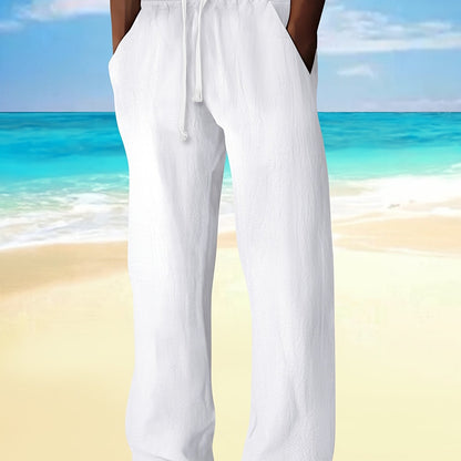MANSSINO™ | Men's Woven Cotton-Linen Drawstring Trousers