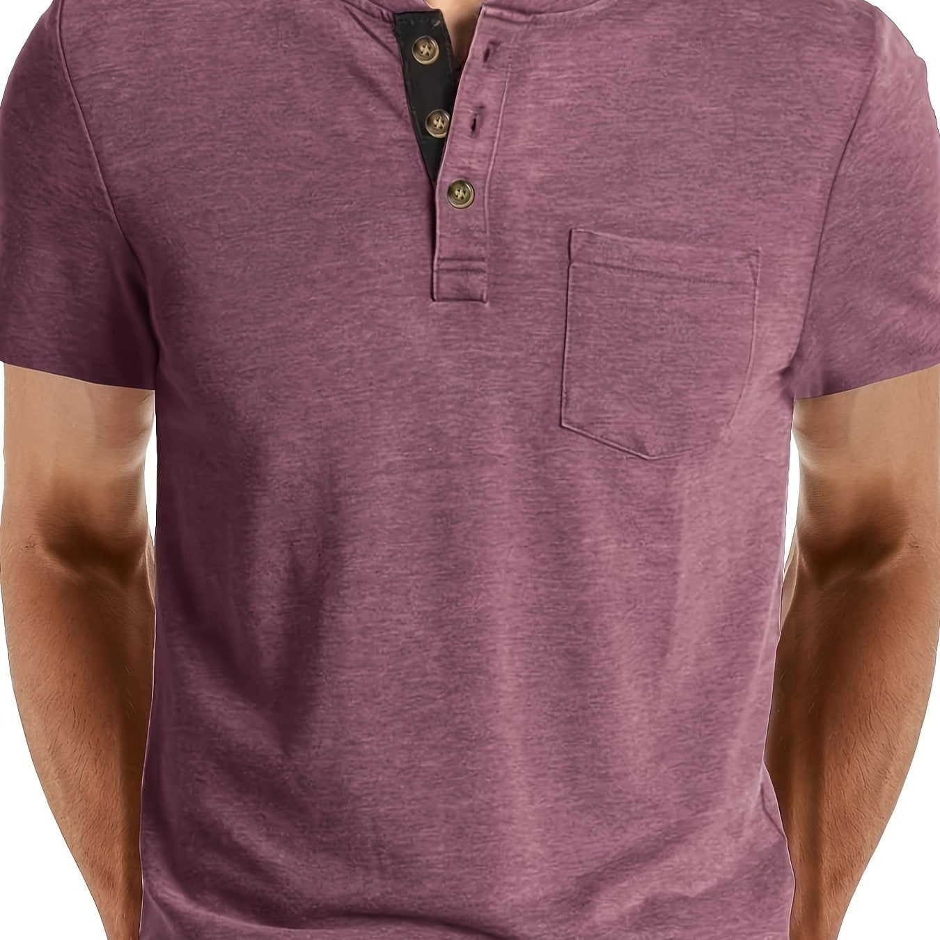 MONVIEL™ | Men's Cotton Henley T-Shirt