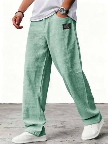 MONVIEL™ | Men's Relaxed Textured Summer Trousers