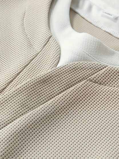 MANSSINO™ | Waffle Knit Layered-Look Pullover