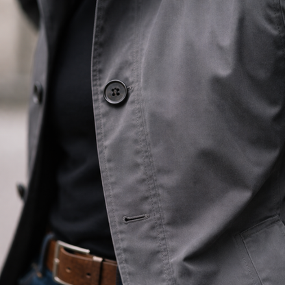 MANSSINO™ | Quilted-Lined Button Coat