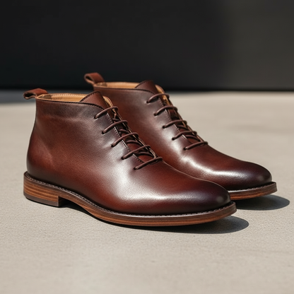 MANSSINO™ | Men's Full-Grain Leather Lace-Up Boot