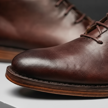 MANSSINO™ | Men's Full-Grain Leather Lace-Up Boot