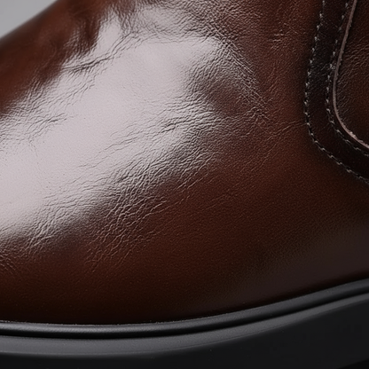 MANSSINO™ | Men's Cowhide Leather Zip Boot