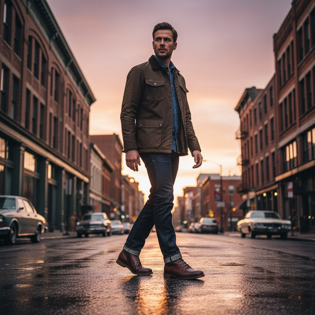 MANSSINO™ | Men's Full-Grain Leather Lace-Up Boot